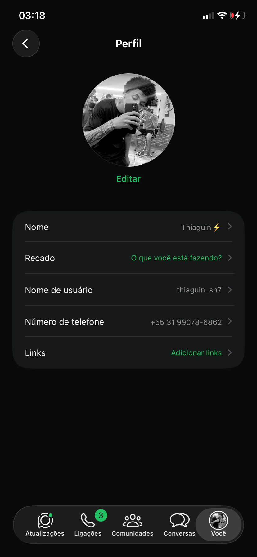 Foto da conta Vendo conta com 163k