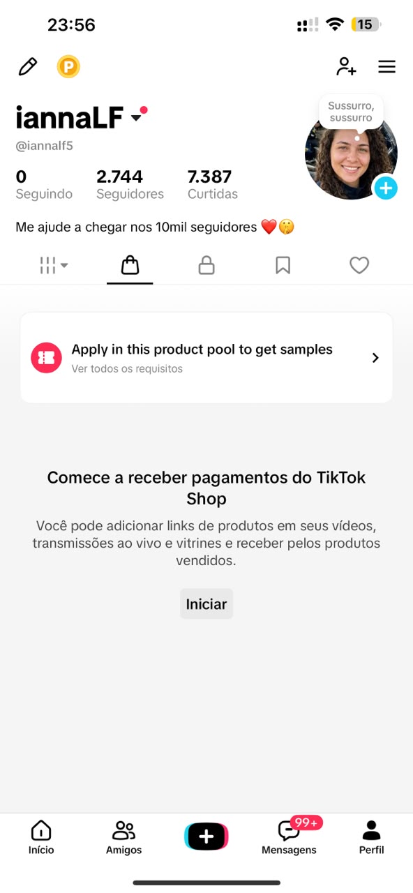 Foto da conta Conta de Tik Tok com 2k de seguidores, tiktok shop ativo sem doc. sobre policiais femininas IA.