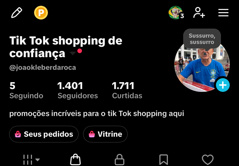 Foto da conta Conta com tiktok shop ativo