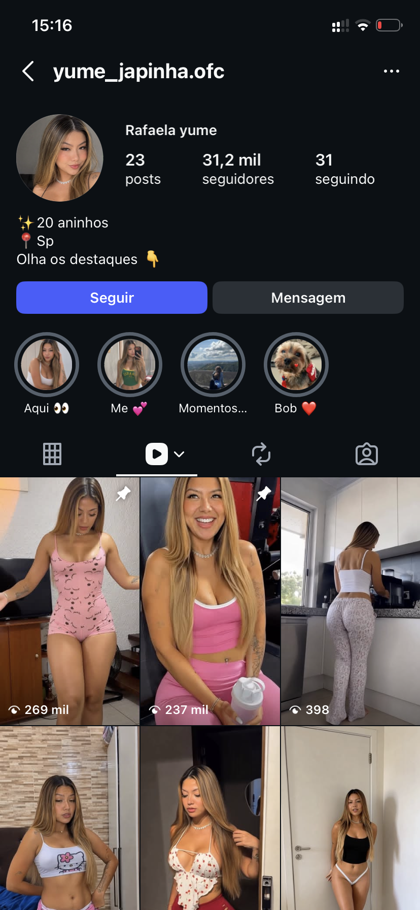 Foto da conta Conta Instagram para nicho hot 31k de seguidor